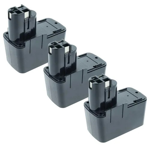 vhbw 3x Akku Ersatz für Würth 702 300512, 702 300 512, 702300 712, 702300512, 702 300712, 702300 512, 702300712 für Werkzeug (2100 mAh, NiMH, 12 V)