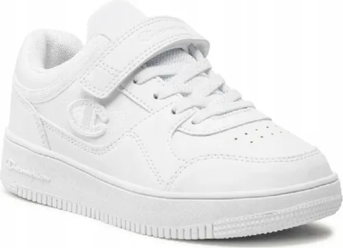 Champion RD LOW B PS Kinder Sneaker Basketball - Weiß, Schuhgröße 31.5 EU - Sneaker für Kinder aus der Champion Basketball Legacy-Linie, mit rutschfester Gummi-Sohle und verstellbarer Schnürung für optimalen Komfort und Sitz.