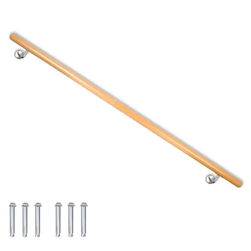 Buche Holz Handlauf 120 cm – Elegantes Treppengeländer für sichere Montage