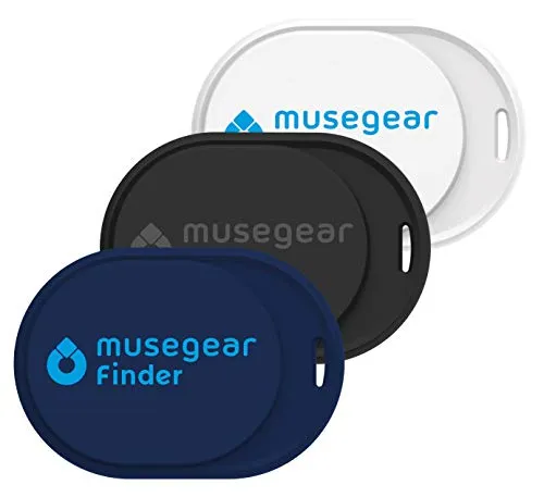 Musegear Bluetooth®-Sender Schlüsselfinder - Der perfekte Tracker - Bluetooth-Module zur einfachen Ortung von Schlüsseln, Geldbörsen und mehr. Maximaler Datenschutz ohne Accountzwang - 100% Made in Germany!