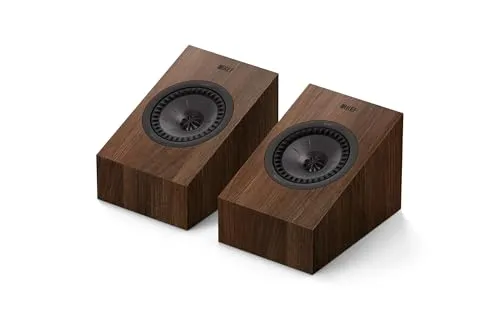 KEF Q8 Meta passiver Dolby Atmos HiFi-Wandlautsprecher, Nussbaum | Musik | TV & Heimkino | Gaming | Geschlossene 2-Wege-Box | 13 cm Uni-Q-Treiber mit MAT