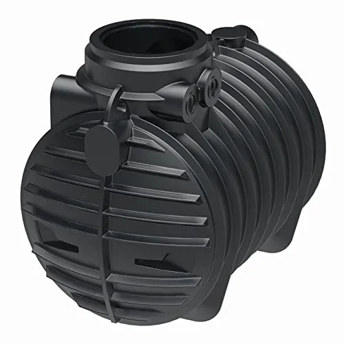 GreenLife Zisterne Erdtank 3400 Liter Solo Ink. 3 Anschlüsse DN 100 mit Gummidichtung - Regenwasserbehälter BZW. Regenwassertank unterirdisch für Regenwasser