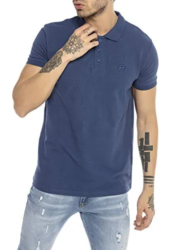 Poloshirt Kurzarm Baumwolle Dunkelblau L - Premium Qualität - Hochwertiges Poloshirt aus atmungsaktiver Baumwolle, ideal für Freizeit und Büro. Zeitloser Stil mit klassischem Kragen und pflegeleichtem Material.