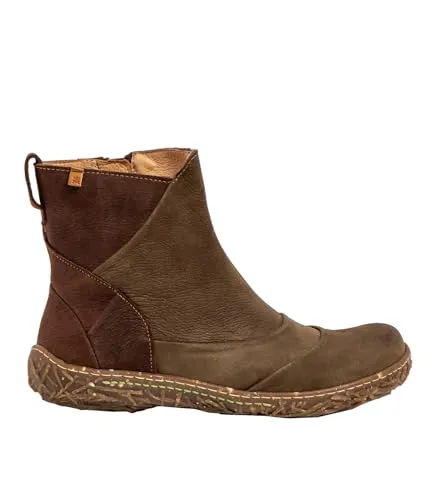 El Naturalista Leder Stiefelette - Wanderschuhe mit herausnehmbarer Decksohle und Reißverschluss für optimalen Komfort und ein angenehmes Tragegefühl, ideal für Outdoor-Abenteuer.