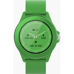FOREVER Colorum CW-300 Grün - Wasserdichte Smartwatch IP68, Pulsuhr mit Schrittzähler und Schlaftracker, lange Akkulaufzeit und kompatibel mit Android/iOS