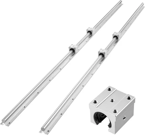 Produktbild VEVOR Linearführungen SBR20 2er-Pack 2000mm mit Gleitblöcken
