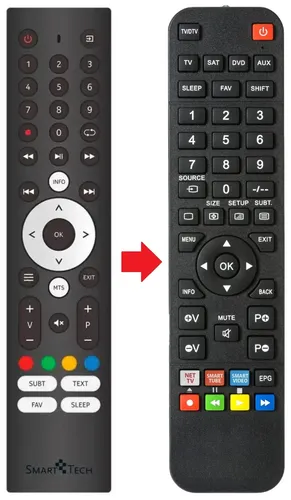 Fernbedienung geeignet für SMART TECH 32HN01V