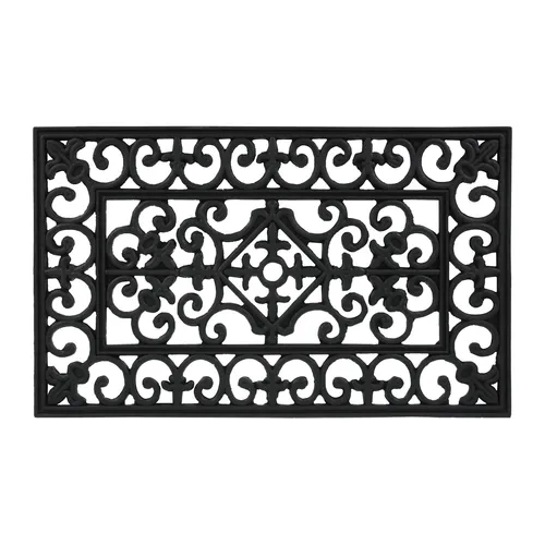 Fußmatte gummi Schmutzfangmatte rutschfest 2,1 kg Fußmatte schwarz wetterfest