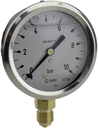 ICH Manometer 63R10.MGE Anschluss (Manometer): Unterseite 0 bis 10 bar Außengewinde 1/4