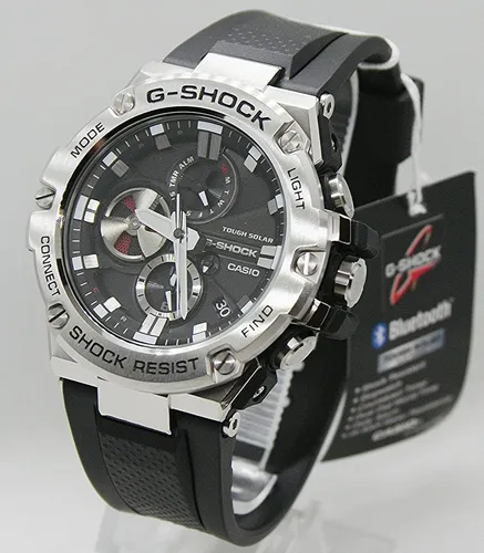 CASIO G-Shock G-Steel GST-B100-1AER - Bluetooth® Smart & Solar - Armbanduhr für Unisex, sportlich und elegant, mit Bluetooth®-Technologie und Solarbetrieb, wasserdicht bis 200 m, ideal für aktive Lebensstile.