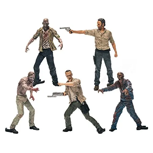 Walking Dead TV-Serie Spielzeug – Bauset – 5 Actionfiguren Pack – Rick Grimes