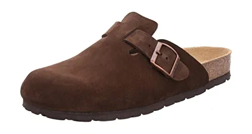 Rohde Herren Pantoffel Clog Grado 6694 - Bequeme Hausschuhe aus Veloursleder, Größe 44 - Herren-Pantoletten aus hochwertigem Veloursleder mit gepolsterter Decksohle für optimalen Tragekomfort und rutschfester EVA-Sohle – ideal für entspannte Abende zu Hause.