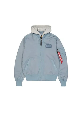 Alpha Industries MA-1 TT Hood Bomberjacke blau XXL - Funktionsjacke mit stylischer Kapuze, aus hochwertigem Nylon für optimalen Komfort und Langlebigkeit, ideal für jedes Wetter.