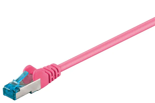 Goobay CAT 6A Patchkabel, S/FTP (PiMF), Magenta