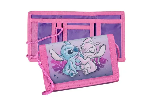 Disney Brieftasche Stitch mehrfarbig Geldbörse Geldbeutel für Schule Freizeit und Reise