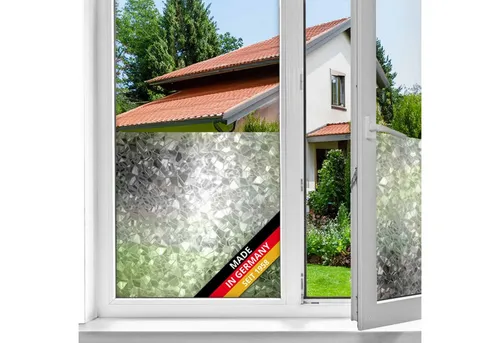 d-c-fix Fensterfolie Splinter Sichtschutzfolie selbsthaftend Deko Folie für Fenster innen, Spürbar geprägt, 150 x 67,5cm - Rückstandslos entfernbar & wiederverwendbar