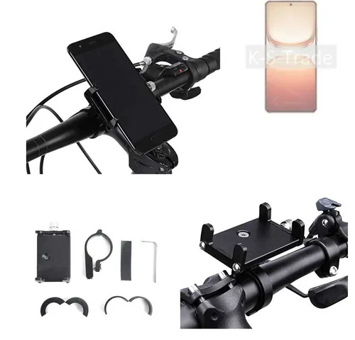 K-S-Trade Smartphone-Halterung für Vivo iQOO Neo 10 - Praktische Fahrradhalterung für Vivo iQOO Neo 10, einfach zu montieren und sicher im Einsatz. Ideal für Navigation und Musik während der Fahrt.