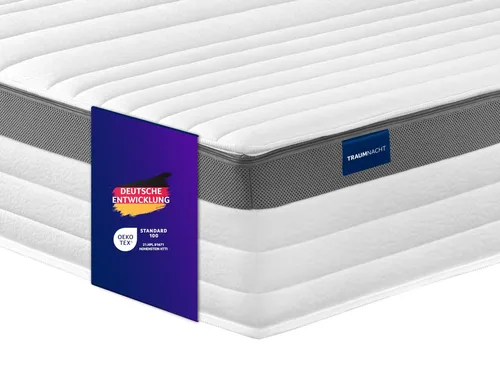 Traumnacht Exklusiv 7-Zonen Tonnentaschenfederkernmatratze 90 x 200 cm