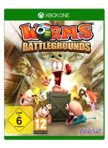 Worms Battlegrounds - Strategisches Multiplayer-Spiel für Xbox One, mit neuen Umgebungen und aufregenden Herausforderungen für stundenlangen Spaß.