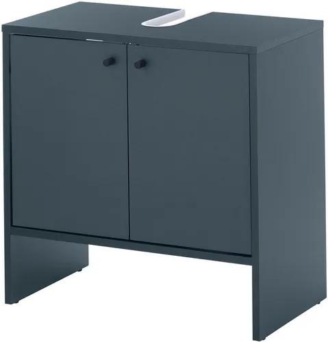 Mid.you Waschbeckenunterschrank Dunkelblau 60x60 cm