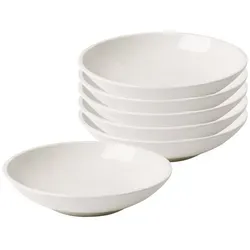 Villeroy & Boch Artesano Original Pastaschale 6er Set - Suppenteller aus robustem Premium Porzellan, ideal für Nudelgerichte und Suppen, mit hohem Rand für tropffreies Servieren und edlem Design.
