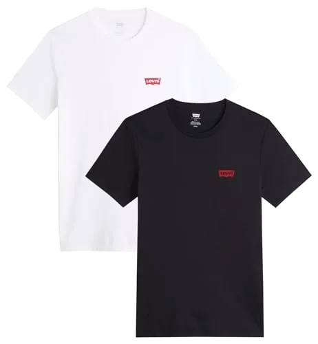 Levi's Herren 2-Pack Crewneck Graphic Tee T-Shirt - T-Shirts für Herren im praktischen Set, aus besonders weichem Jersey für hohen Tragekomfort und stilvolles Design.