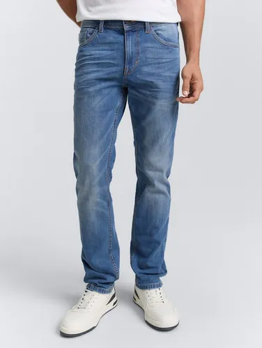 TOM TAILOR Herren Josh Regular Slim Jeans - Stylische Five-Pocket Jeans für Herren im Regular Slim Fit, mit Stretch für optimalen Tragekomfort und Bewegungsfreiheit. Ideal für lässige Outfits!