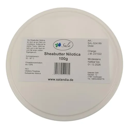 Sala Sheabutter Nilotica kaltgepresst (100 g Dose)