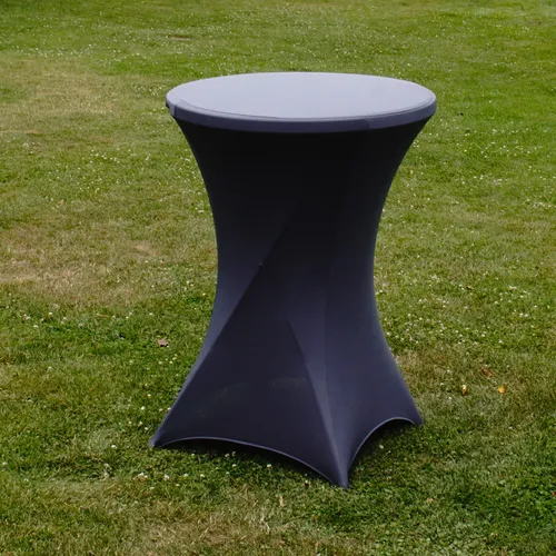 Stehtischhusse Stretch Husse Partytisch Bistrotisch Stretch ø 60 70 80 cm grau