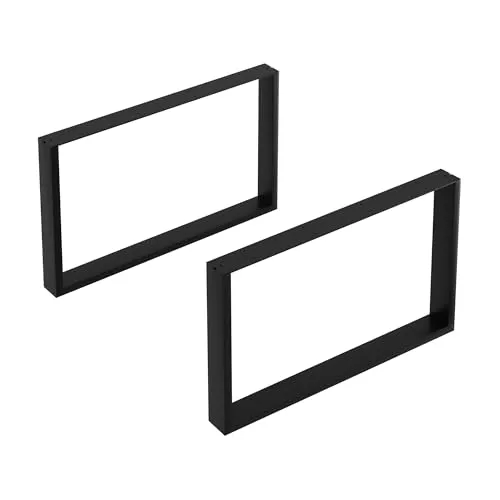Couchtischgestell 'Makers' 2er-Set – Schwarz, 66 x 40 cm - Gestalten Sie individuelle Möbel mit diesem 2er-Set Tischgestellen aus robustem, pulverbeschichtetem Stahl. Ideal für kreative DIY-Projekte und vielseitig einsetzbar – perfekt für Beistelltische oder Couchtische.