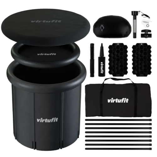 VirtuFit Eisbad XXL – 375 Liter – Anthrazit
