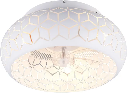 Reality Leuchten Deckenleuchte BIDAR mit Ventilator in weiß von Reality Leuchten