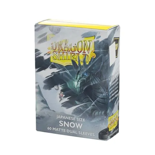 Dragon Shield Japanese Size Dual Matte Sleeves - Snow 'Nirin' (60 Sleeves)