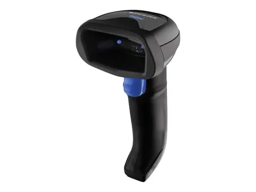 Datalogic QUICKSCAN QBT2500 SCR+BASE BT BLK (QBT2500-BK) - Handscanner mit kabelloser Bluetooth 4.0 Verbindung, ideal für effizientes Scannen von 1D- und 2D-Barcodes in Einzelhandel und Lager.