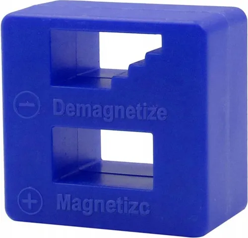 Rosfix Magnetisierer/Demagnetisierer für Schraubendreher, Bits, Schrauben | 49x50x28 mm | Für Werkstatt, Elektronik, Montage