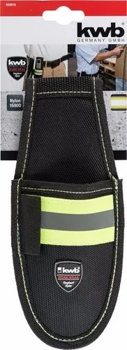 KWB Messer-Tasche, Schwarz/Neongelb, Nylon mit Reflektoren, 95 x 200 mm