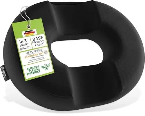 feela Sitzkissen Orthopädischer Sitzring in schwarz von feela