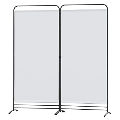 Angel Living Klappbarer Paravent 2-teilig - Paravent & Raumteiler, 162 x 180 cm, flexibel einstellbar für optimale Privatsphäre und ideal für Balkon, Schlafzimmer oder Büro.