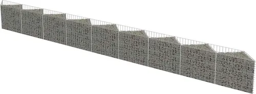 vidaXL Gabionenwand aus verzinktem Stahl 630×30×50 cm von vidaXL