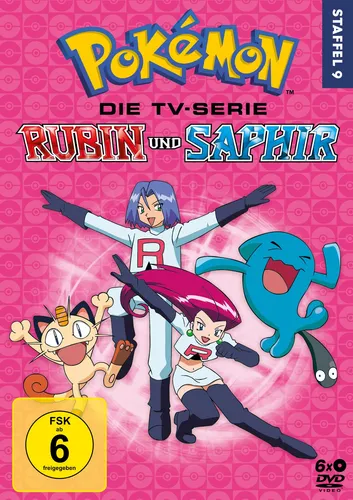 Pokémon - Die TV-Serie: Rubin und Saphir - Staffel 9 [6 DVDs] - Filme, spannende Abenteuer für Fans ab 6 Jahren mit 6 DVDs voller actionreicher Episoden.