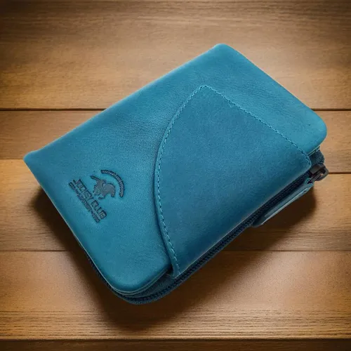 JOCKEY CLUB Geldbörse aus weichem Echtleder mit RFID-Schutz - Elegante Geldbörse aus gewachstem Rindleder, bietet 12 Kartenfächer und sicheres, kompaktes Design für jeden Tag.