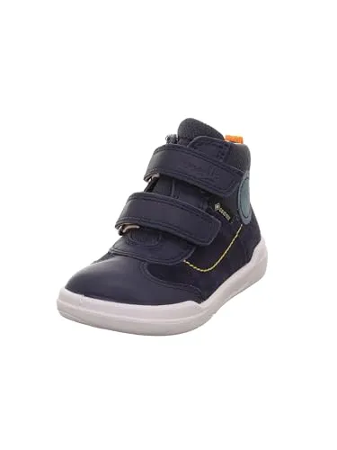 Superfit Jungen Superfree Leicht Gefütterte Gore-tex Lauflernschuh, Blau Hellblau 8000, 24 EU - Sneaker für Jungen mit GORE-TEX Membrane: wasserdicht und atmungsaktiv. Barfußschuh-Design für Freiheit der Füße und optimaler Halt durch 2 Klettverschlüsse.
