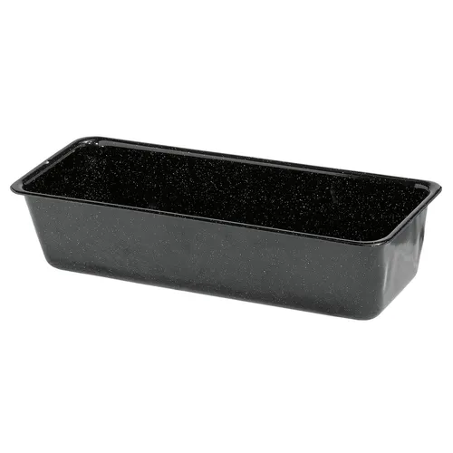 RIESS Königskuchenform 25 x 10 cm, Emaille schwarz - Muffinformen, hochwertige Emaille für gleichmäßige Wärmeverteilung und perfekte Backergebnisse.