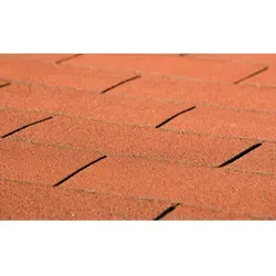 Weka Dachschindeln rechteckig, 3 m2, Rot in rot von Weka