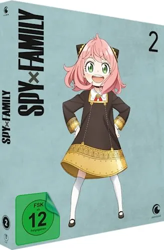 SPY x FAMILY - Volume 2 - Anya Forger - Telepathin - DVD mit Episode 5-8 der beliebten Anime-Serie, voller Action und Comedy, ideal für Fans von SPY x FAMILY.