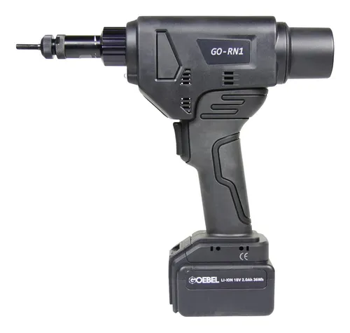 GOEBEL Akkublindnietmutternsetzgerät GO-RN1 16-teilig M3-M8 - Praktisches Set für präzises Arbeiten mit Blindnietmuttern, ideal für Hobbybastler und Profis.