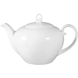 Seltmann Weiden Rondo / Liane Teekanne für 6 Personen 1,1 L - Elegante Teekanne aus hochwertigem Porzellan, ideal für gesellige Teestunden mit bis zu 6 Personen. Stilvolles Design in klassischem Weiß.
