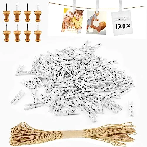 Wäscheklammern Weiß von Hengxinc