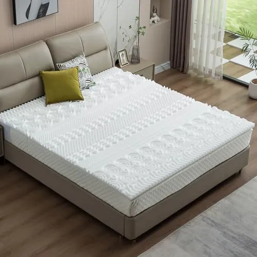 AMBINESS® Matratzen Topper Memory Foam 100x200cm - Matratzenauflagen, antimikrobiell und atmungsaktiv für optimalen Schlafkomfort, Öko-Tex zertifiziert für höchste Qualität.