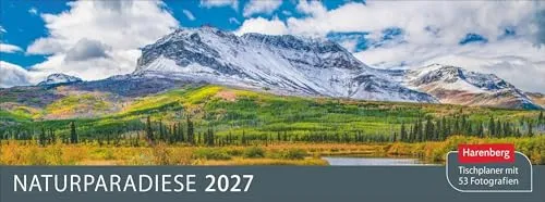 Naturparadiese Premium-Tischplaner 2027 von Harenberg